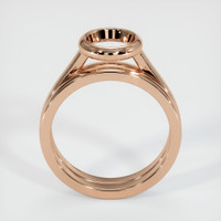 18K Rose Gold Wedding Set Ring Setting Image