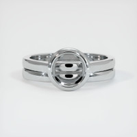Silver Wedding Set Ring Setting Image