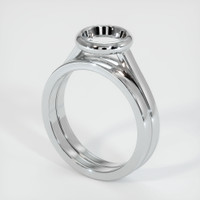10K White Gold Wedding Set Ring Setting Video