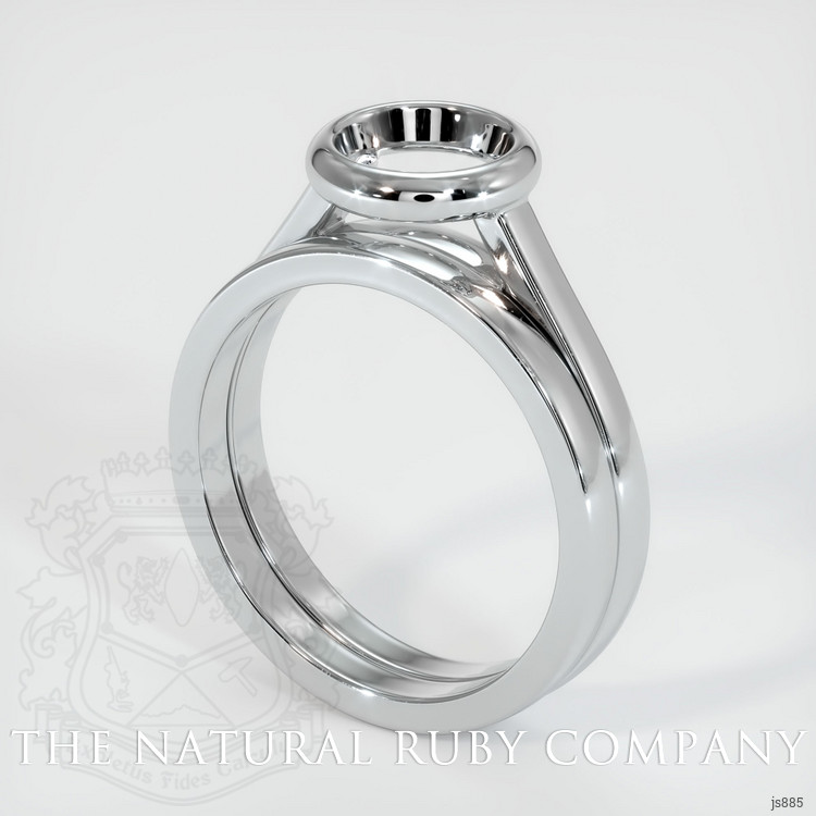 14K White Gold Wedding Set Ring Setting