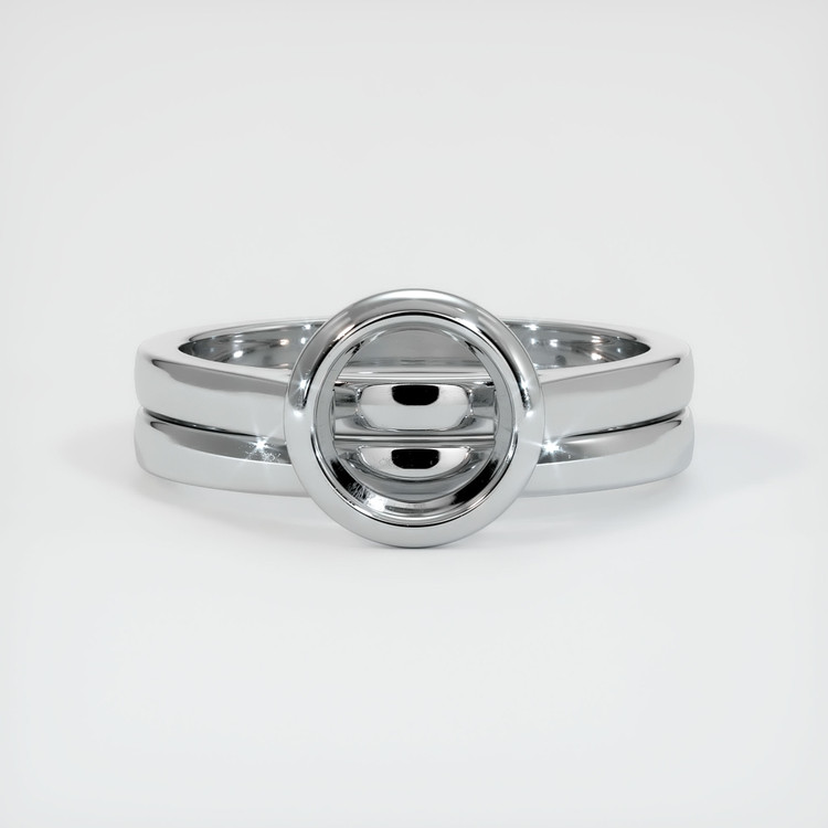 14K White Gold Wedding Set Ring Setting