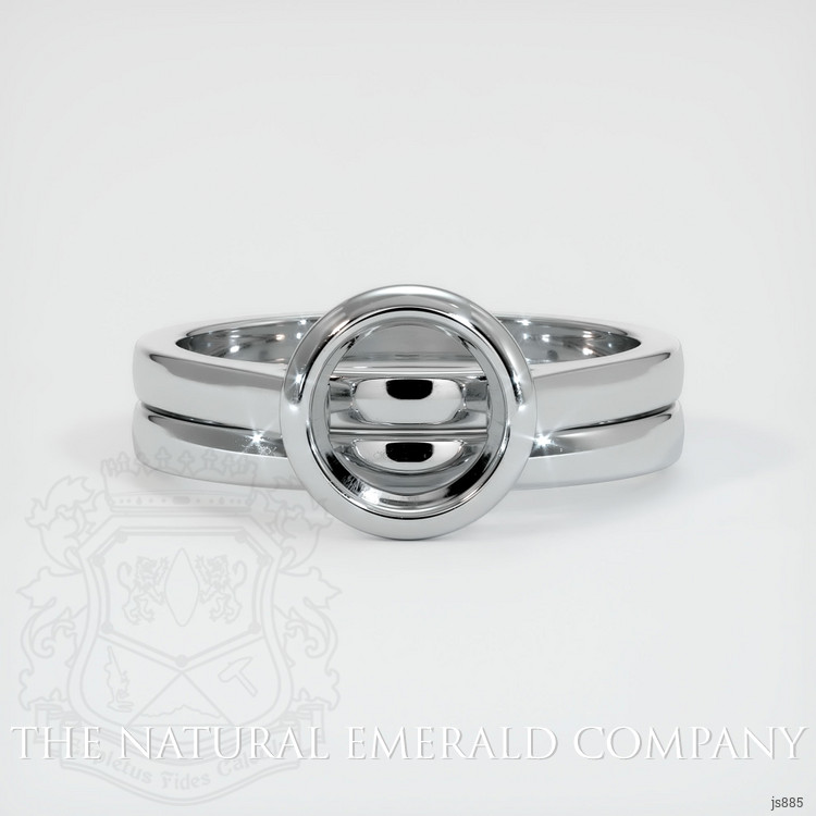 18K White Gold Wedding Set Ring Setting