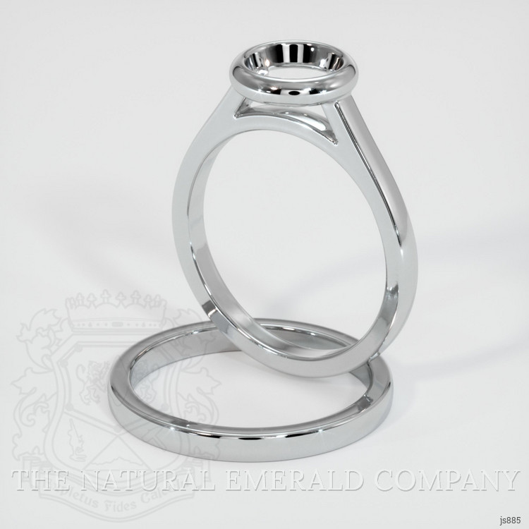 18K White Gold Wedding Set Ring Setting