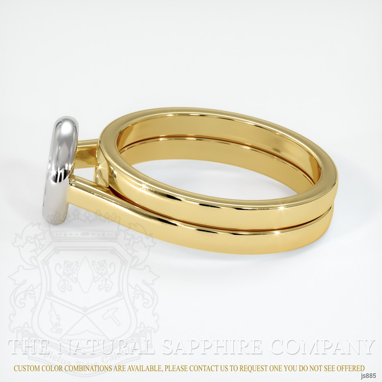 18K White & Yellow Wedding Set Ring Setting
