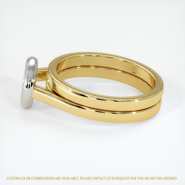 18K White & Yellow Wedding Set Ring Setting