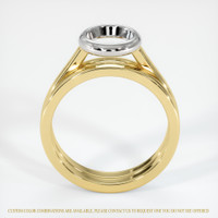 18K White & Yellow Wedding Set Ring Setting Image