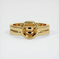 10K Yellow Gold Wedding Set Ring Setting Image