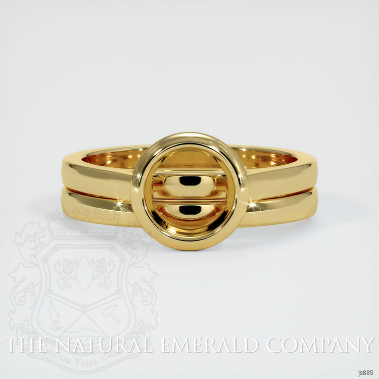 18K Yellow Gold Wedding Set Ring Setting