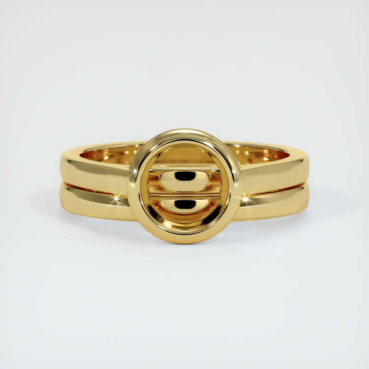 18K Yellow Gold Wedding Set Ring Setting