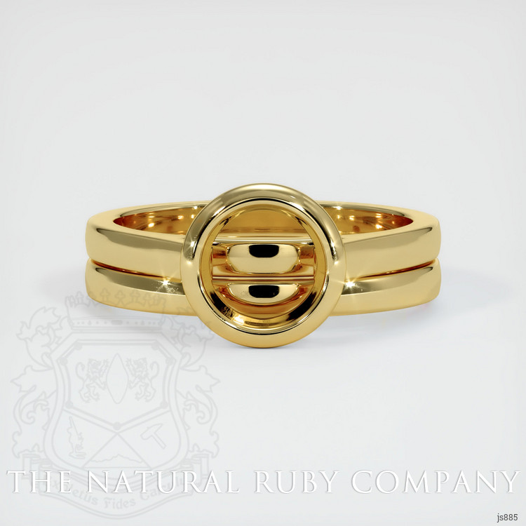 18K Yellow Gold Wedding Set Ring Setting