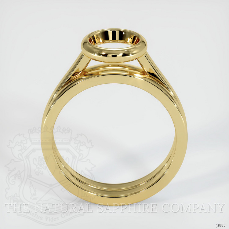 18K Yellow Gold Wedding Set Ring Setting
