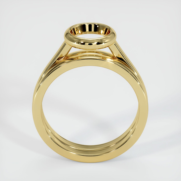 18K Yellow Gold Wedding Set Ring Setting