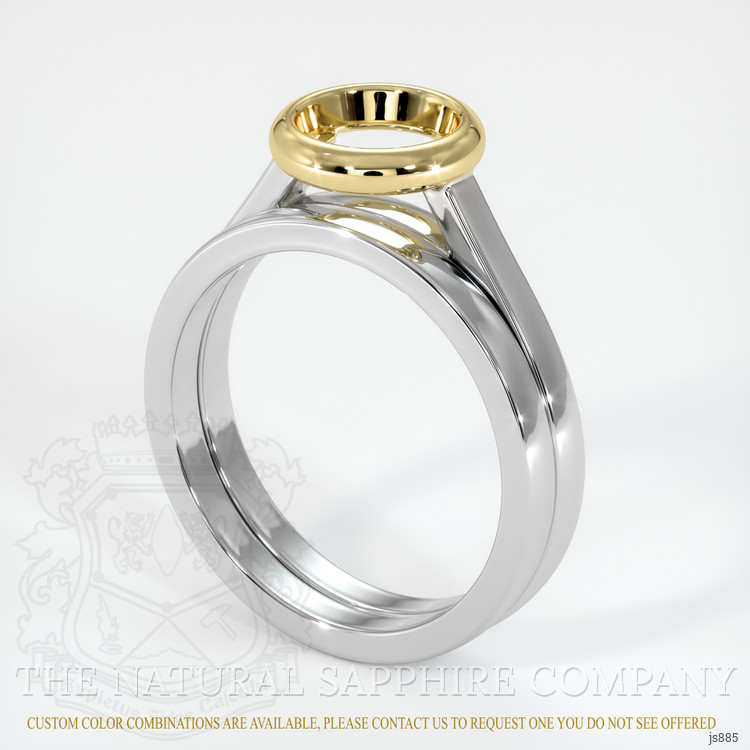14K Yellow & White Wedding Set Ring Setting
