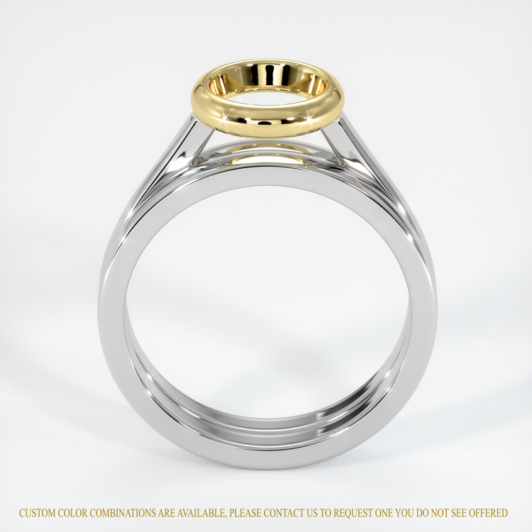 14K Yellow & White Wedding Set Ring Setting