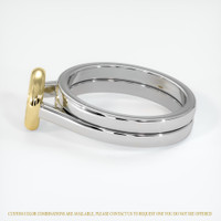 18K Yellow & White Wedding Set Ring Setting Image