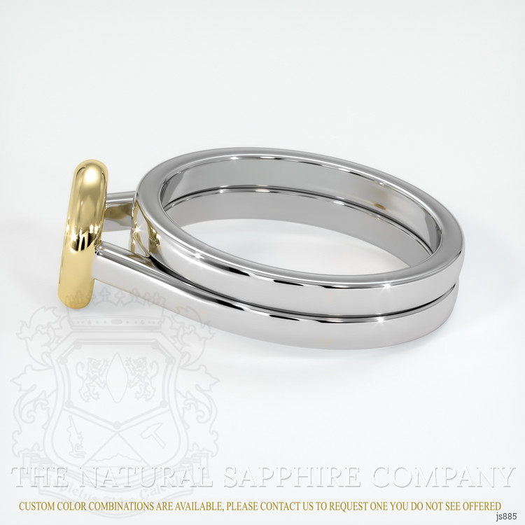 18K Yellow & White Wedding Set Ring Setting