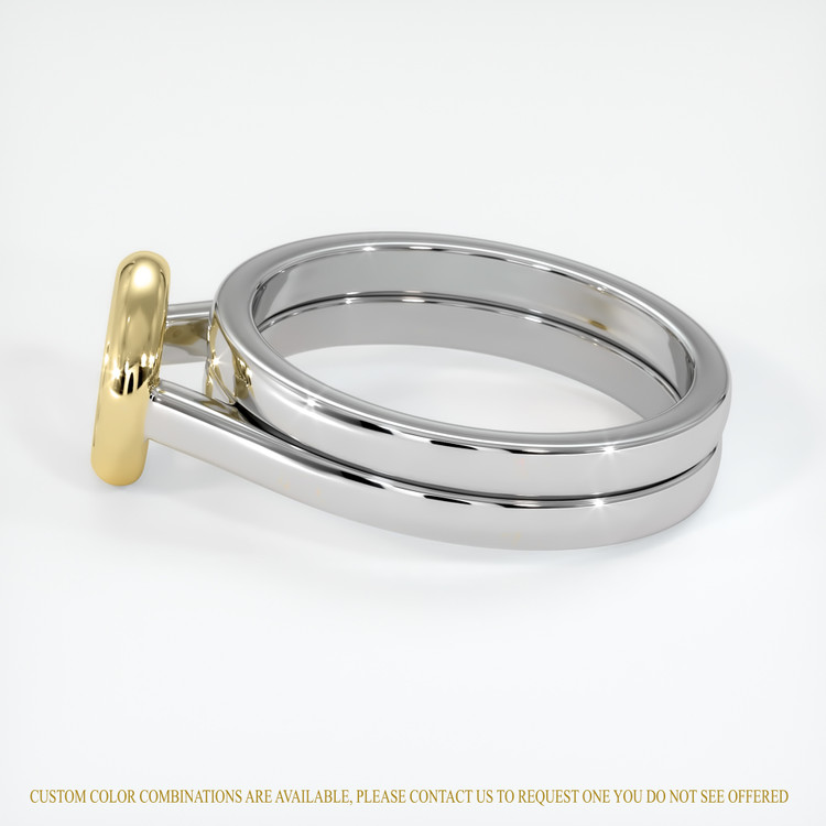 18K Yellow & White Wedding Set Ring Setting