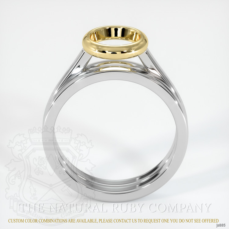 18K Yellow & White Wedding Set Ring Setting
