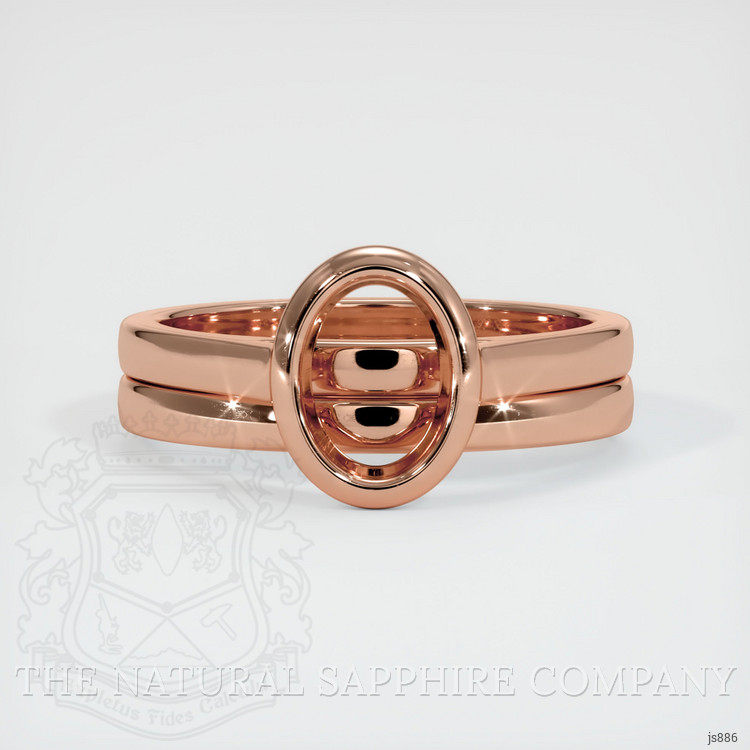 14K Rose Gold Wedding Set Ring Setting