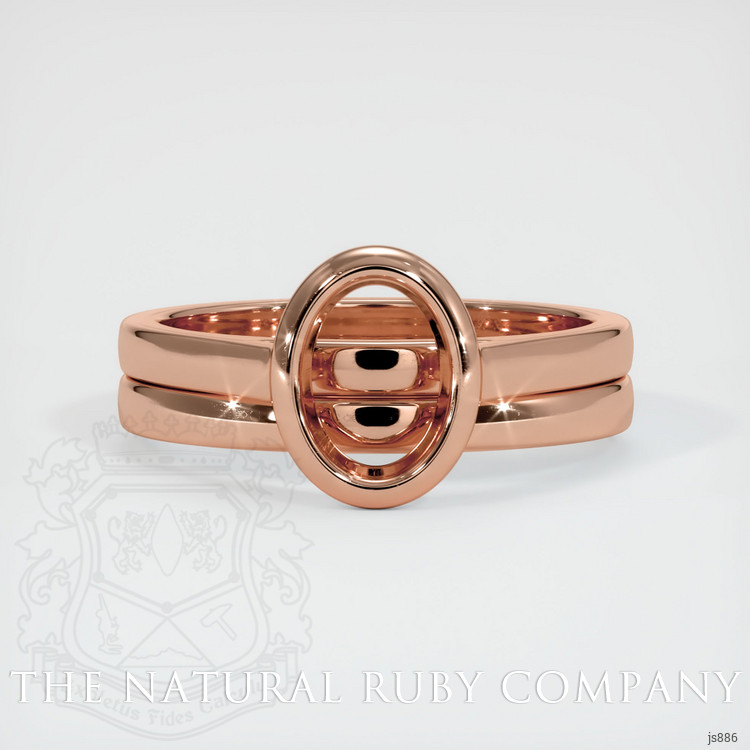 14K Rose Gold Wedding Set Ring Setting