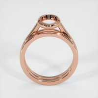 14K Rose Gold Wedding Set Ring Setting Image