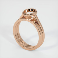 18K Rose Gold Wedding Set Ring Setting Video