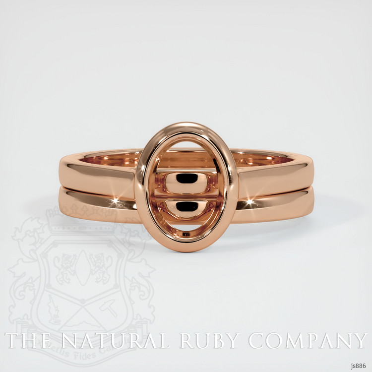 18K Rose Gold Wedding Set Ring Setting
