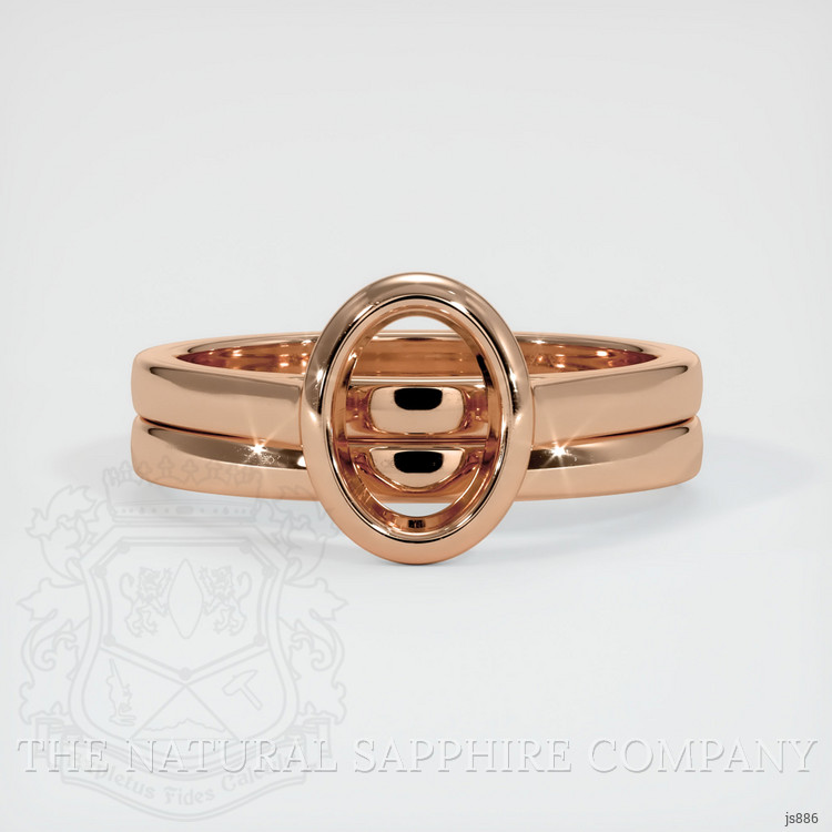18K Rose Gold Wedding Set Ring Setting