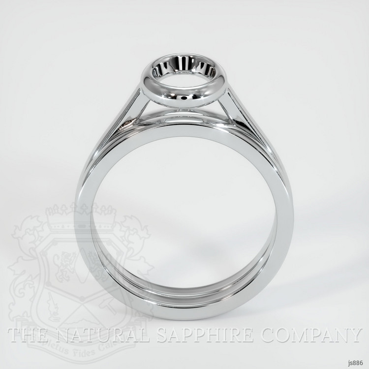 Silver Wedding Set Ring Setting