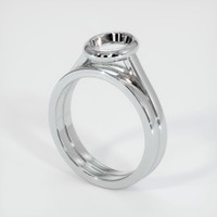 10K White Gold Wedding Set Ring Setting Video