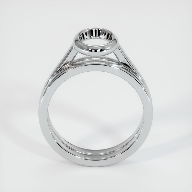 14K White Gold Wedding Set Ring Setting