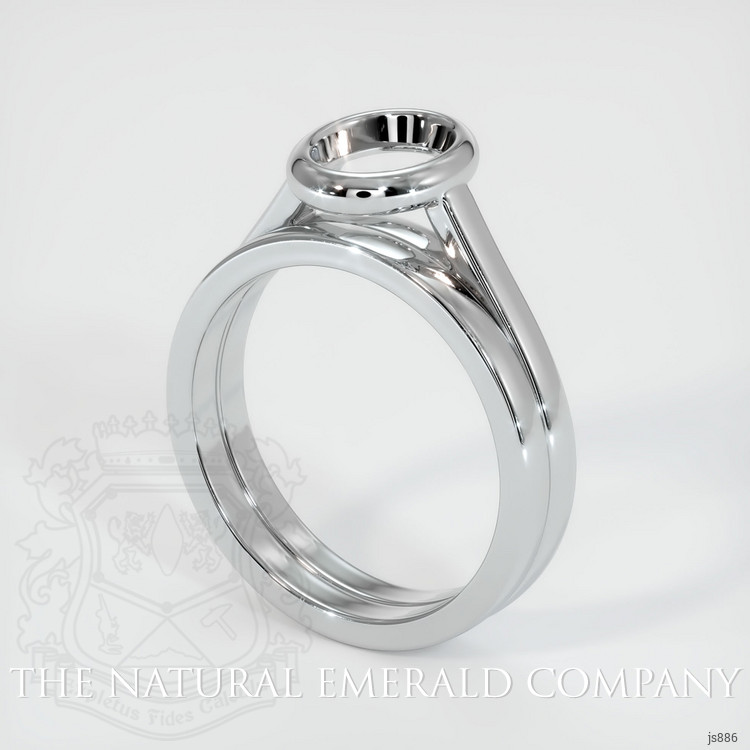 18K White Gold Wedding Set Ring Setting