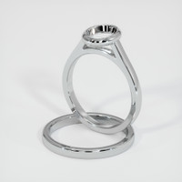 18K White Gold Wedding Set Ring Setting Image