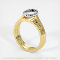 14K White & Yellow Wedding Set Ring Setting Video