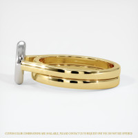 18K White & Yellow Wedding Set Ring Setting Image