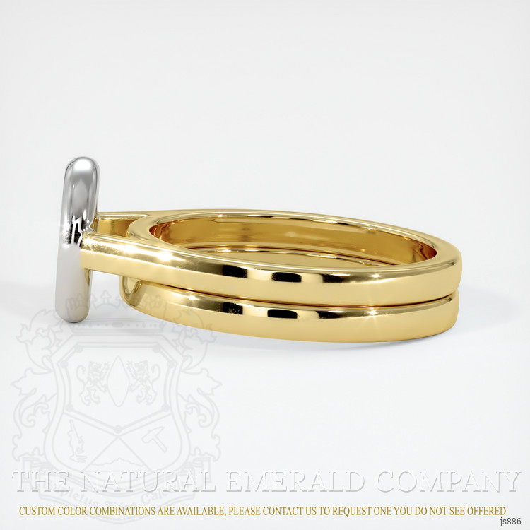 18K White & Yellow Wedding Set Ring Setting