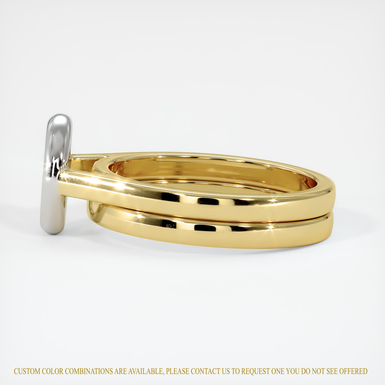 18K White & Yellow Wedding Set Ring Setting