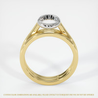18K White & Yellow Wedding Set Ring Setting Image