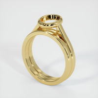 18K Yellow Gold Wedding Set Ring Setting Video