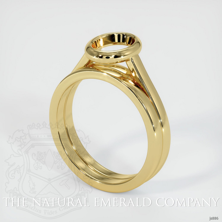 18K Yellow Gold Wedding Set Ring Setting #JS886Y18 | The Natural ...