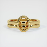 18K Yellow Gold Wedding Set Ring Setting Image