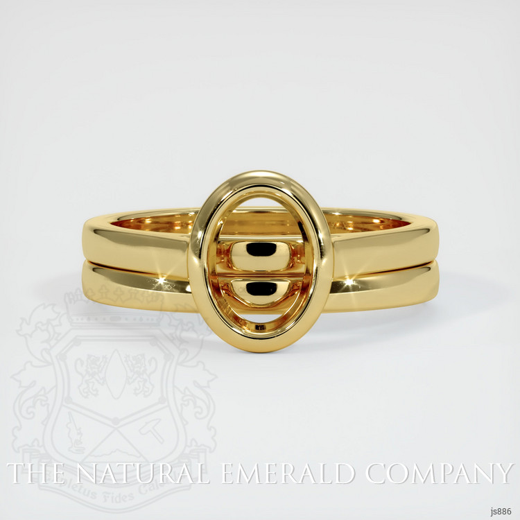18K Yellow Gold Wedding Set Ring Setting