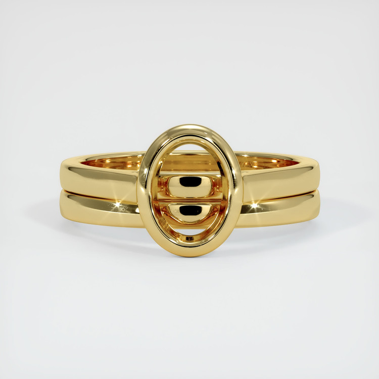 18K Yellow Gold Wedding Set Ring Setting