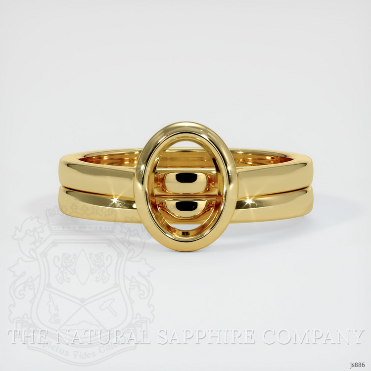 18K Yellow Gold Wedding Set Ring Setting