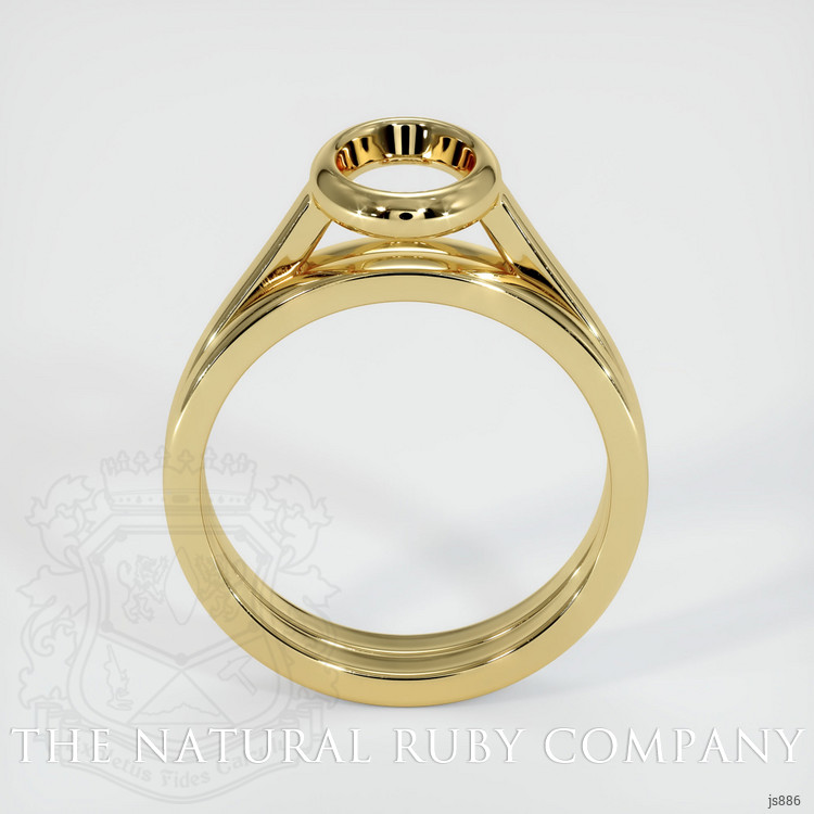 18K Yellow Gold Wedding Set Ring Setting