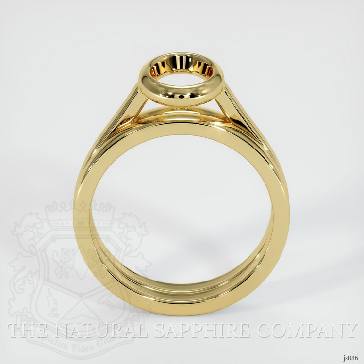18K Yellow Gold Wedding Set Ring Setting