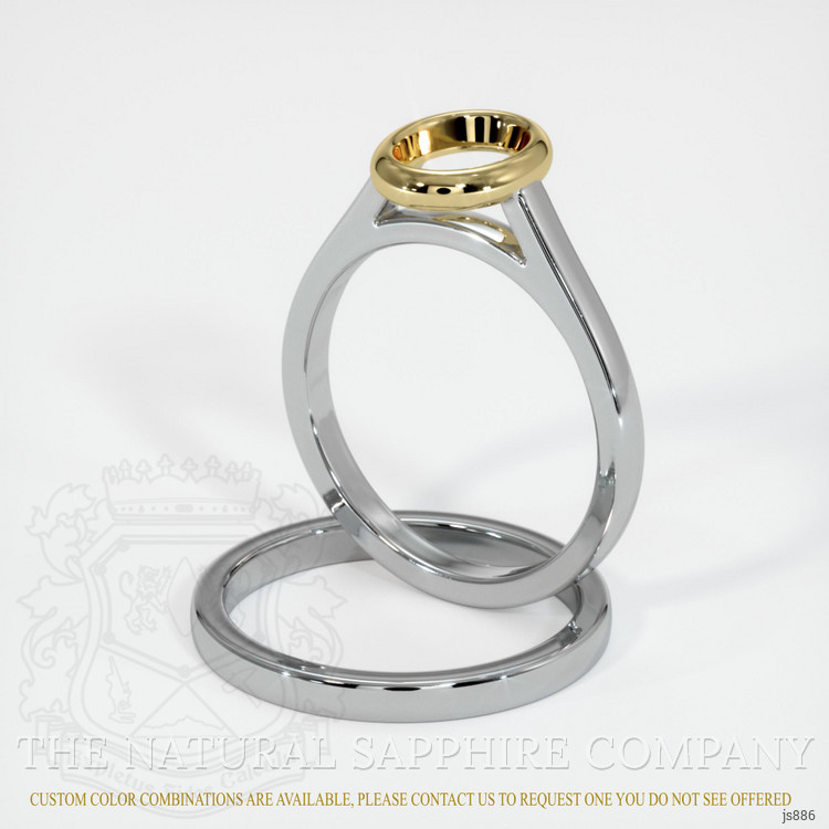 14K Yellow & White Wedding Set Ring Setting