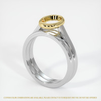 18K Yellow & White Wedding Set Ring Setting Video