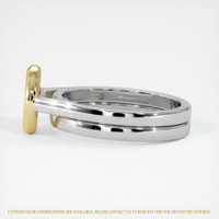 18K Yellow & White Wedding Set Ring Setting Image