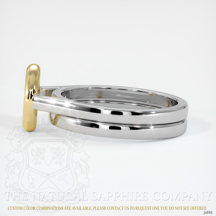 18K Yellow & White Wedding Set Ring Setting